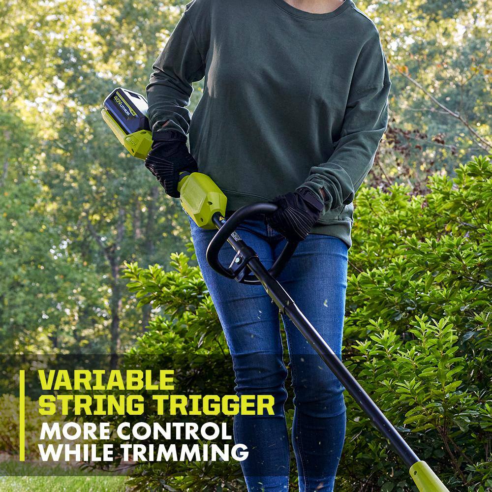 RYOBI 40V 12 in. Cordless Battery String Trimmer (Tool Only) RY402013BTL