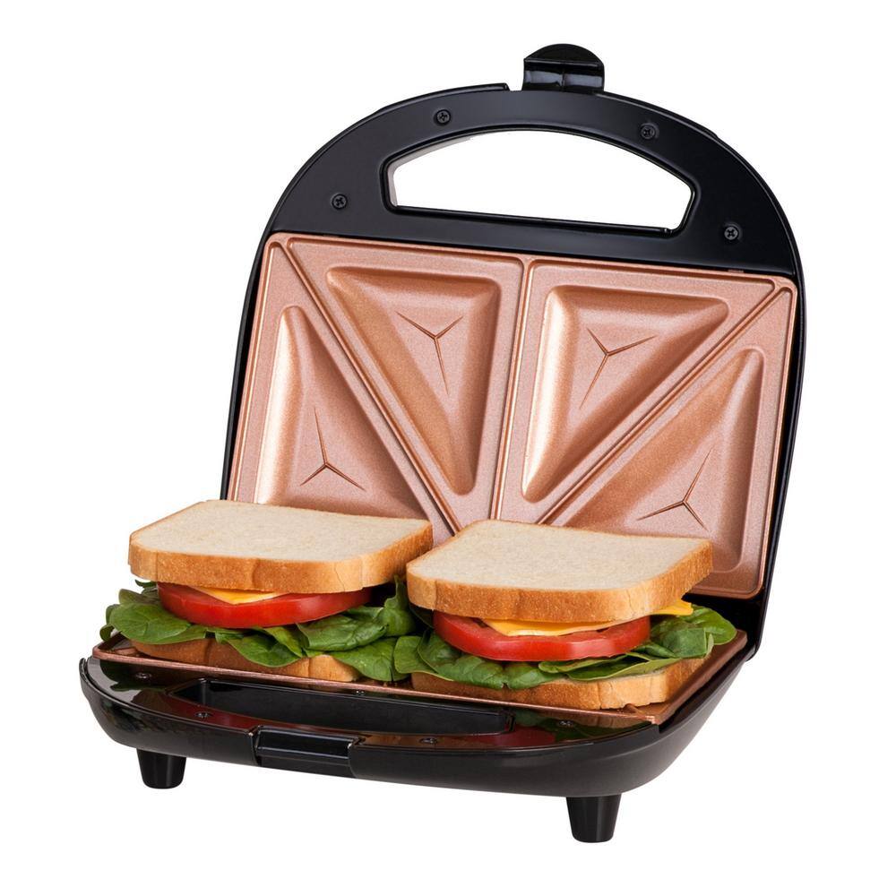 Gotham Steel Ti-Ceramic Black Non-Stick Sandwich Maker 2108