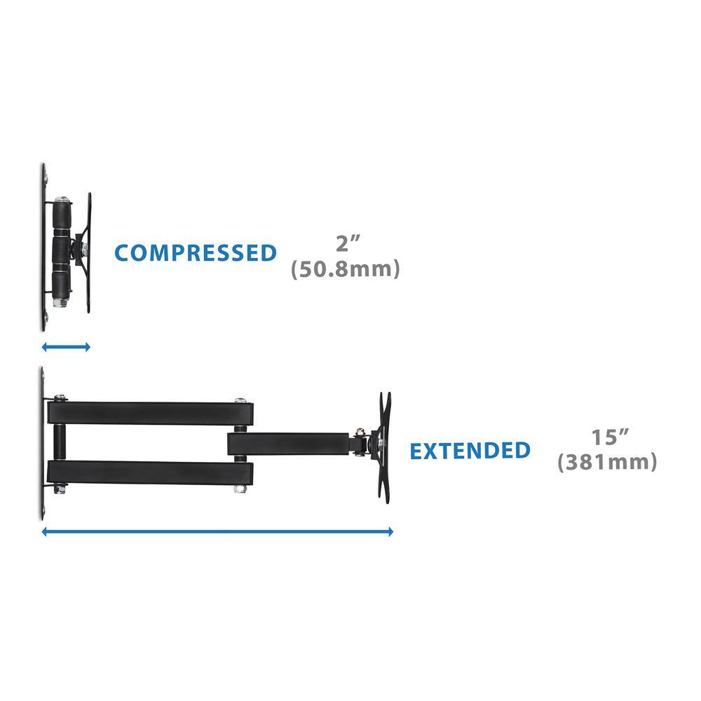 mount-it! 26 in. to 32 in. Low Profile Full Motion TV Wall Mount for Screens MI-2041