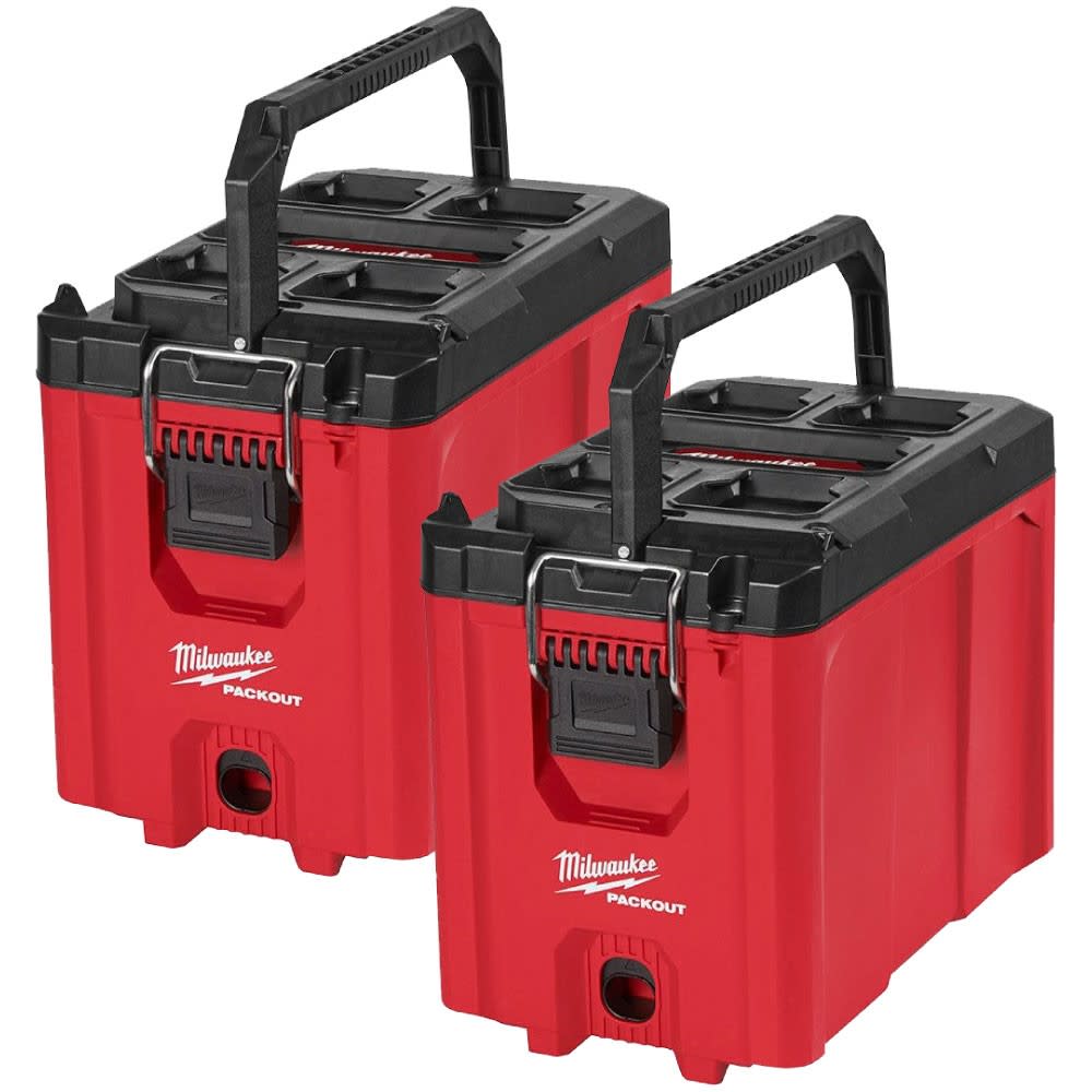 Milwaukee PACKOUT Compact Tool Box 2Pk Bundle 48-22-8422X2 from Milwaukee