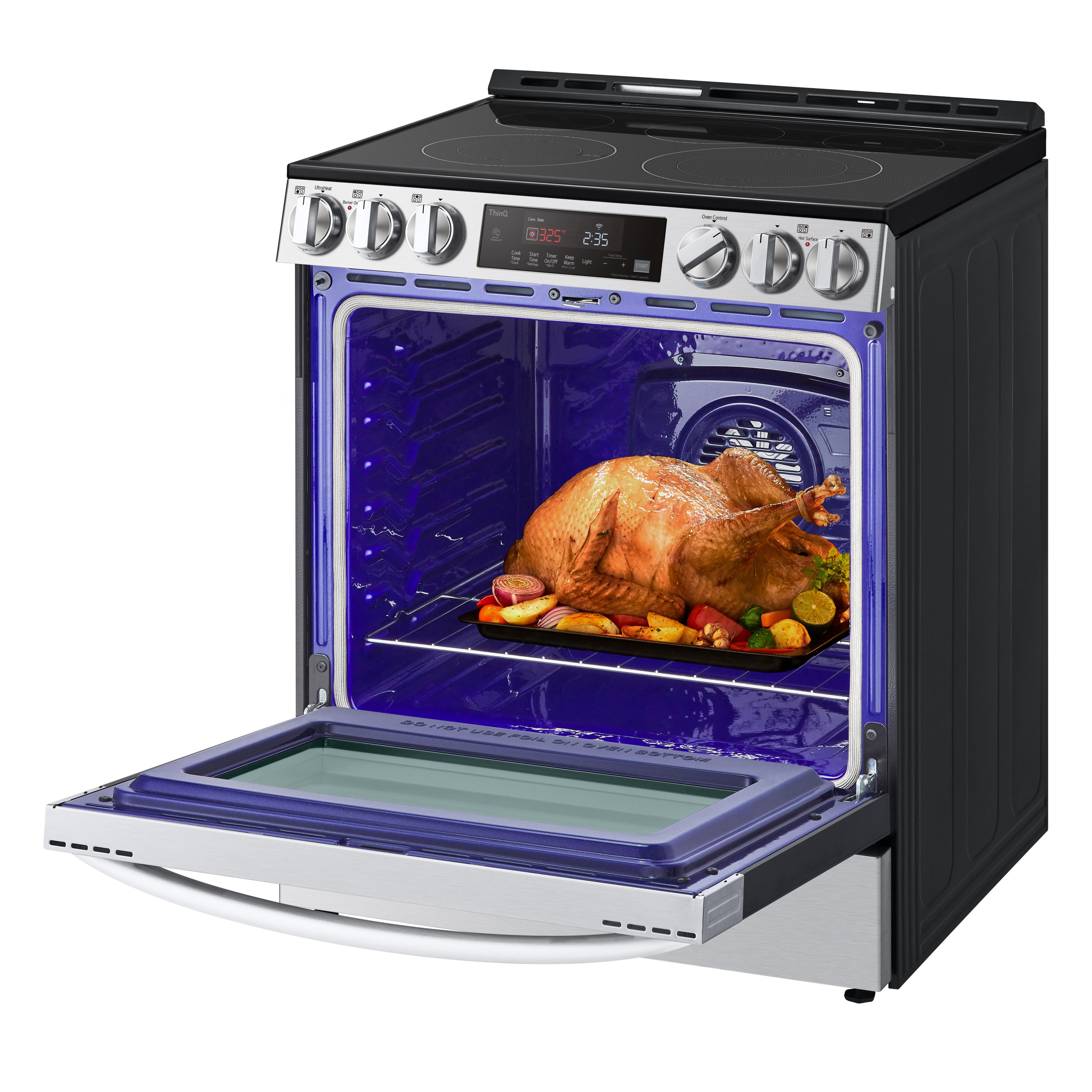 LG 30-inch Slide-in Electric Range with Air Fry Technology LSEL6333F