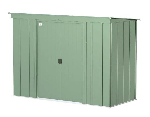 Arrow CLP84SG 8 x 4 ft. Classic Steel Storage Shed&#44; Sage Green