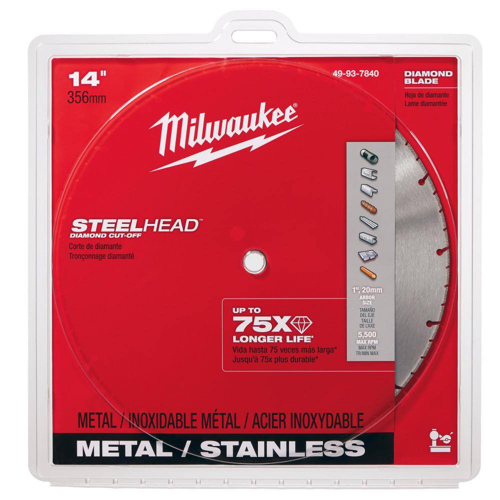 MW 14 in. Steelhead Diamond Cut Off Blade 49-93-7840