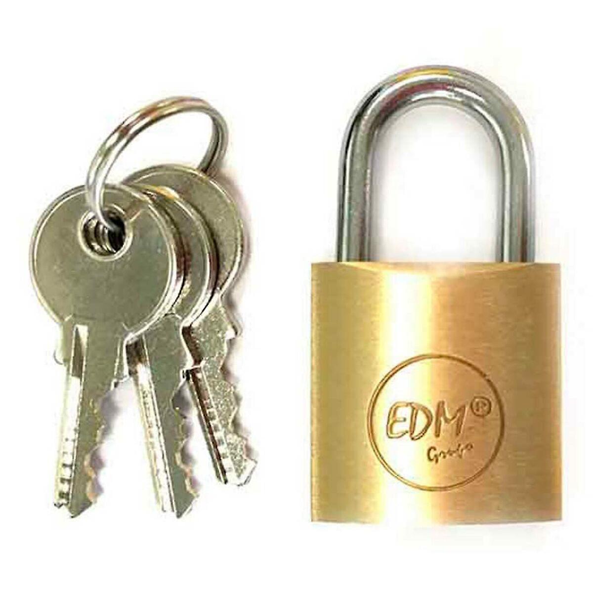 Key padlock EDM Brass normal (2，5 x 1，5 cm)