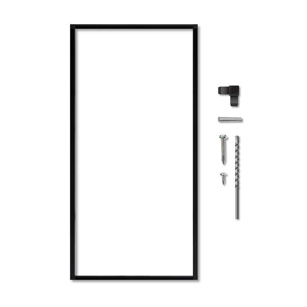 OUTDECO 72 in. x 36 in. Black Galvanized Steel Privacy Panel Frame Kit Fits Design-Vu and Modinex Panels ODCC36