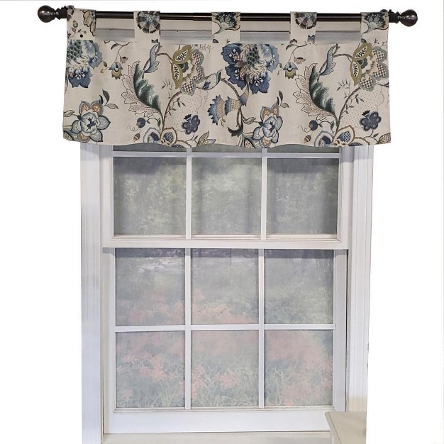 Tab Valance 45 quot X 15 quot Iris Blue By Rlf Home