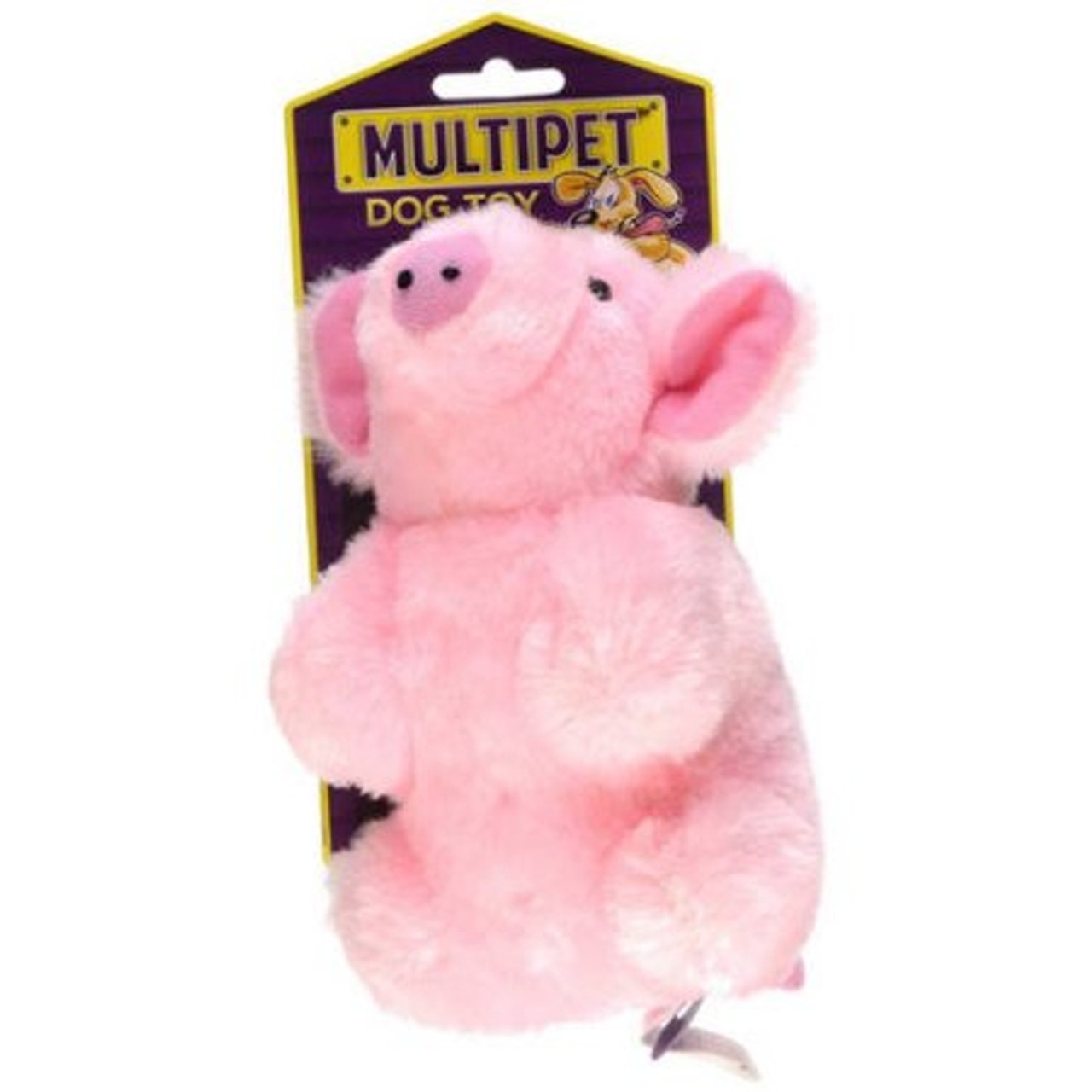 Multipet Look Who's Talking Pig Plush Dog Toy - 7