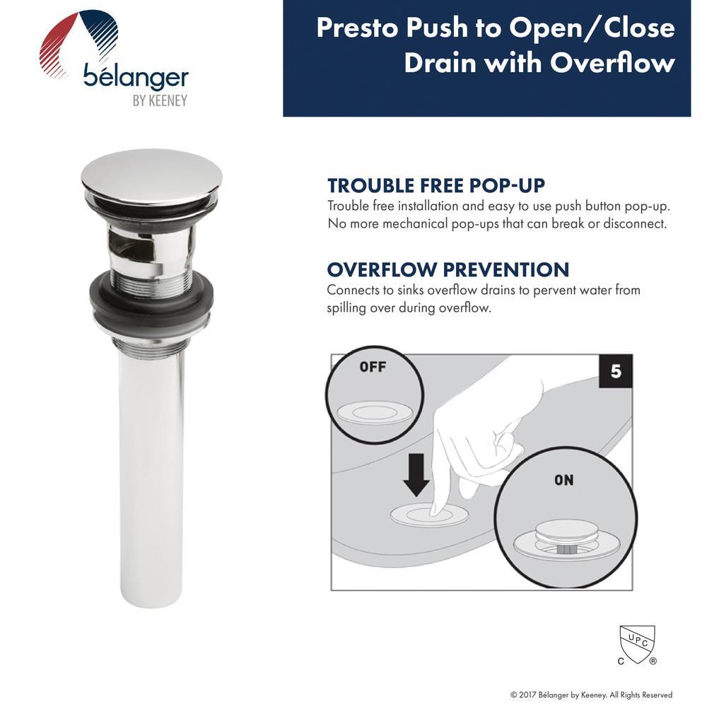 KEENEY Belanger RUS74WORB 4 in Centerset 2Handle Bathroom Faucet with PopUp Assembly in Oil Rubbed Bronze