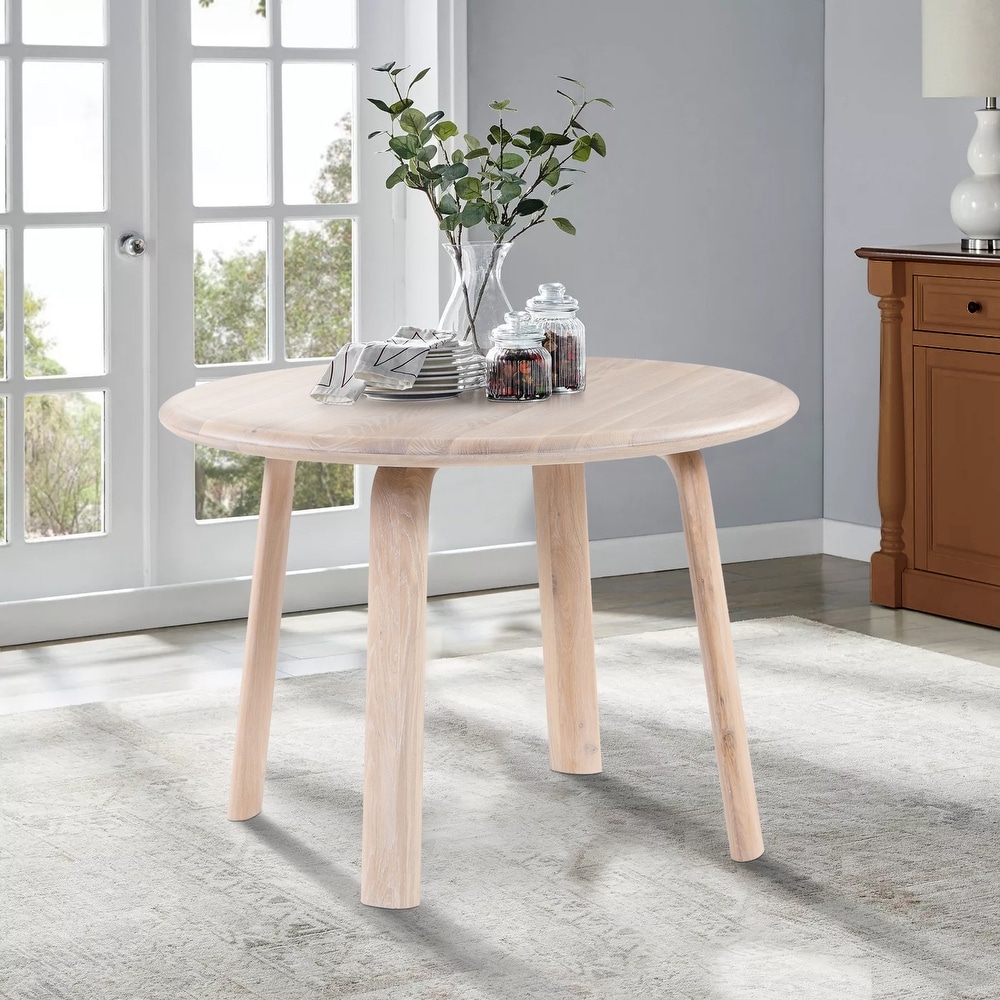 Macari Marg Scandinavian Solid Wood Dining Table