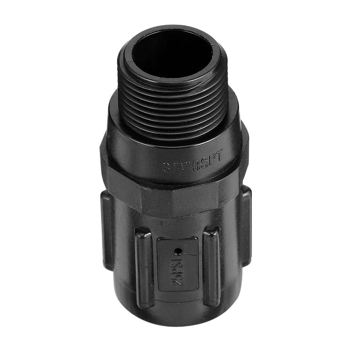 Drip Irrigation Regulating 3/4 inch 25 PSI Replacement Water Pressure Regulator (Black)