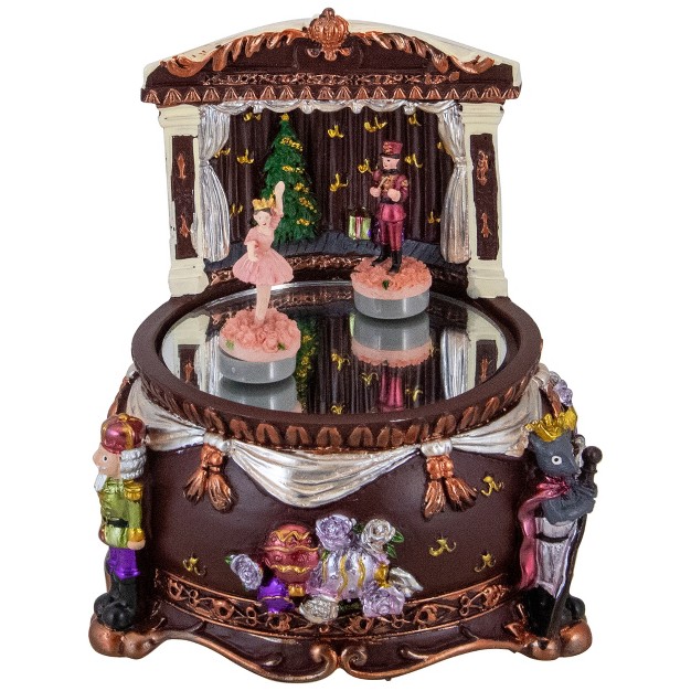 Dancing Nutcracker And Ballerina Christmas Music Box