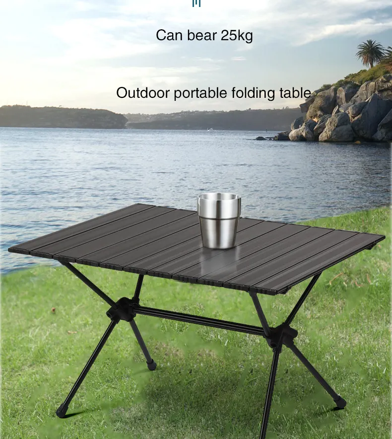 Hiking Camping Table Small Folding Outdoor Cooking Camping Aluminum Mini Table