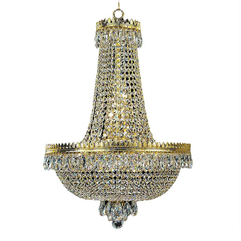 Phube Lighting French Empire Gold Crystal Chandelier Lustre Chrome Chandeliers Modern Pendant Light