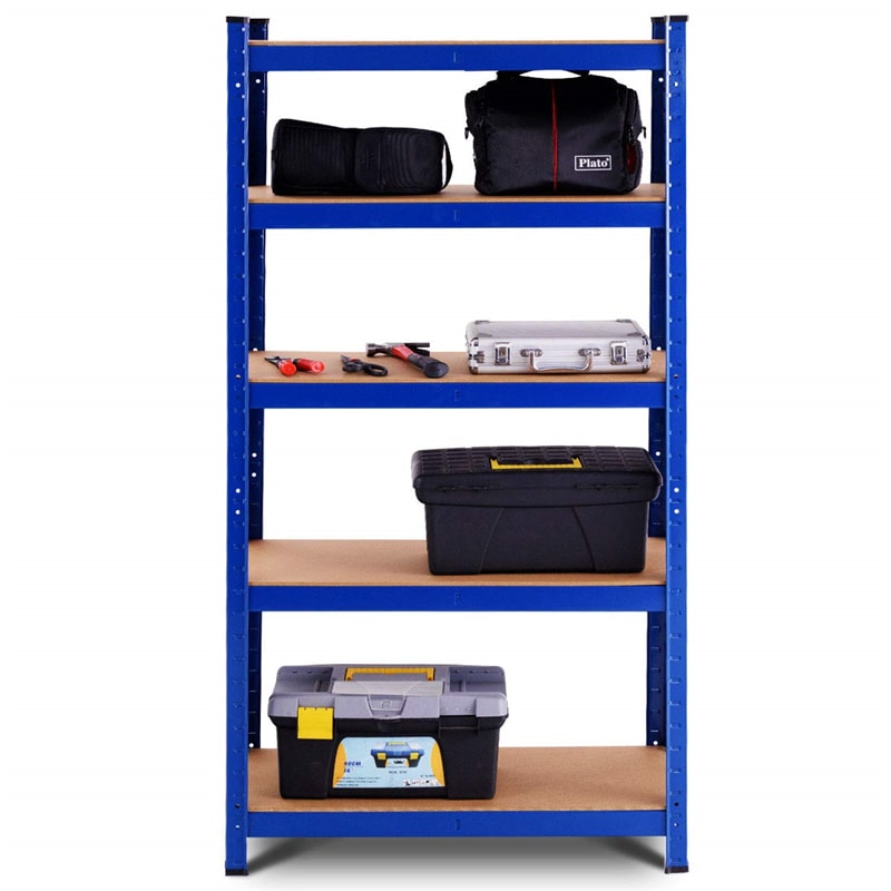 60 Inch Metal Garage Storage Shelves 5-Tier Adjustable Garage Shelves Tool Organizer