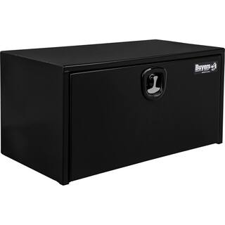 Buyers Products Company 18 in. x 18 in. x 30 in. Gloss Black Steel Underbody Truck Tool Box 1732303