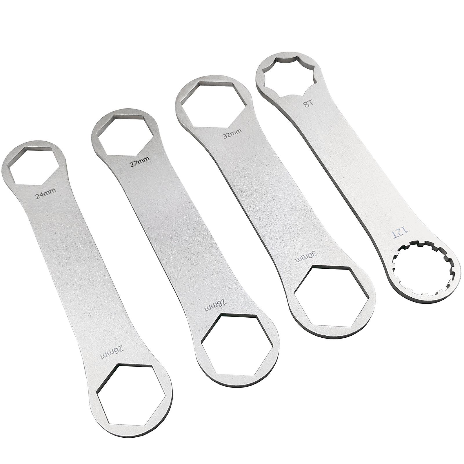 Bike Suspension Fork Wrench Stainless Steel Bicycle Top Cap Spanner Remover Tool