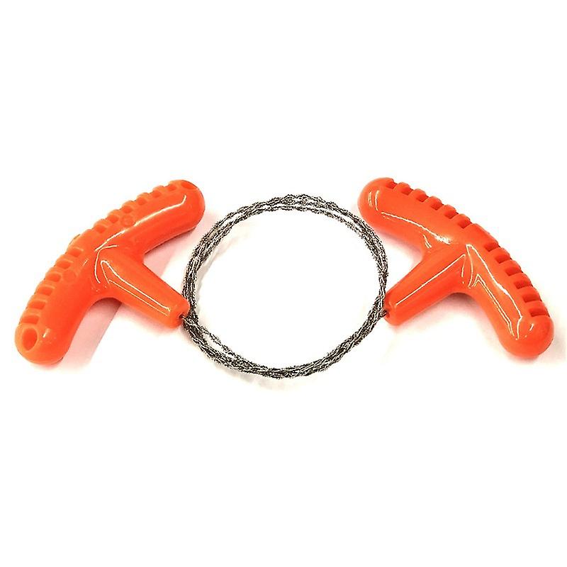 Portable Hand Steel Rope Chain Saw Camping Hiking Emergency Survival Saw Gear Wire Chain Outdoor Hand Tools