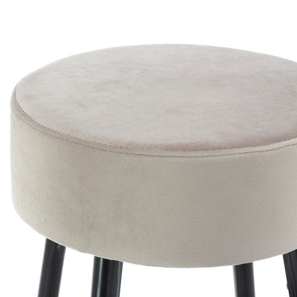 30.11 in. Metal Frame Bar Stool with Velvet Seat