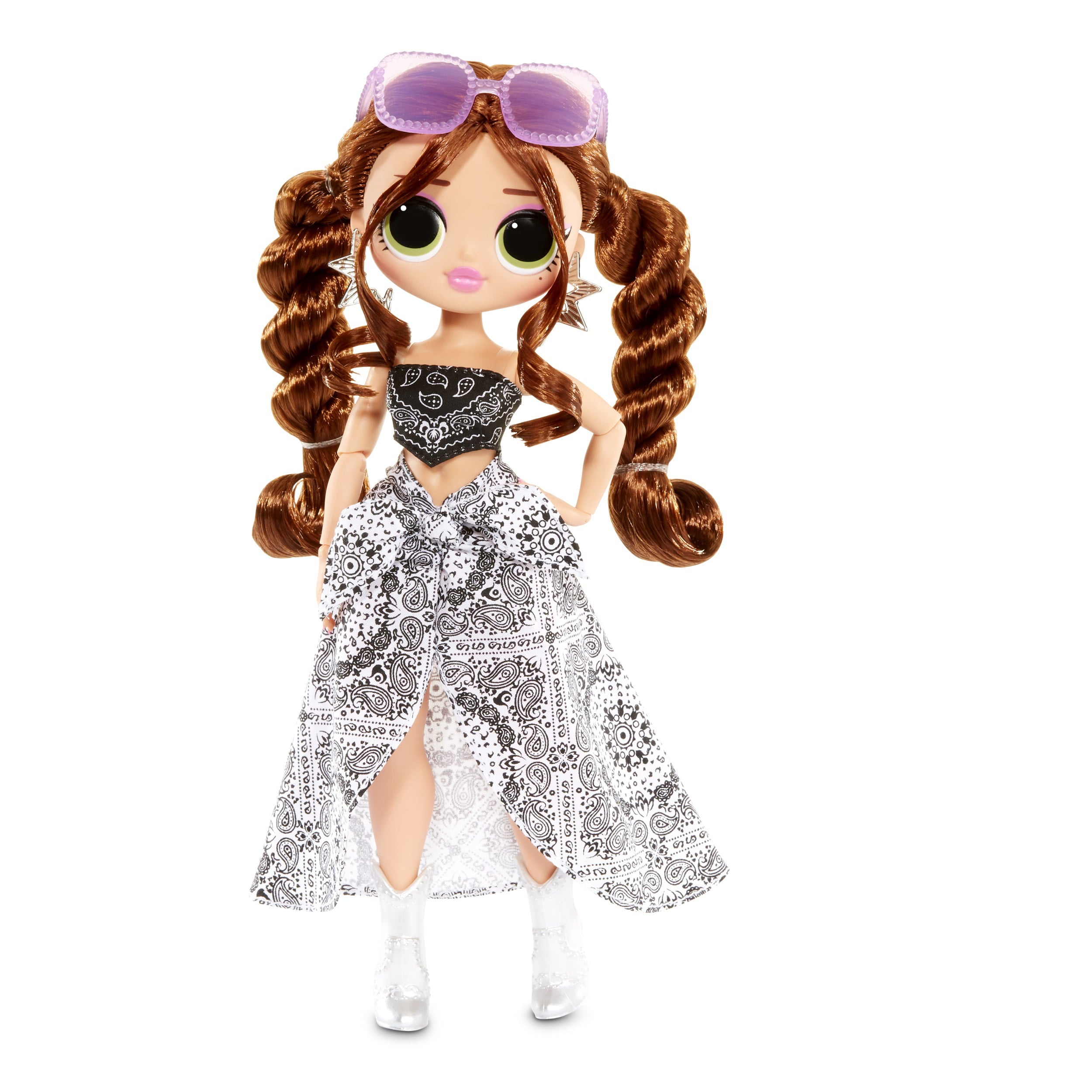 LOL Surprise OMG Remix Lonestar Fashion Doll with 25 Surprises Including Extra Outfit, Shoes, Hair Brush, Doll Stand, Lyric Magazine, and Music Record Player - Toys For Girls Ages 4 5 6+