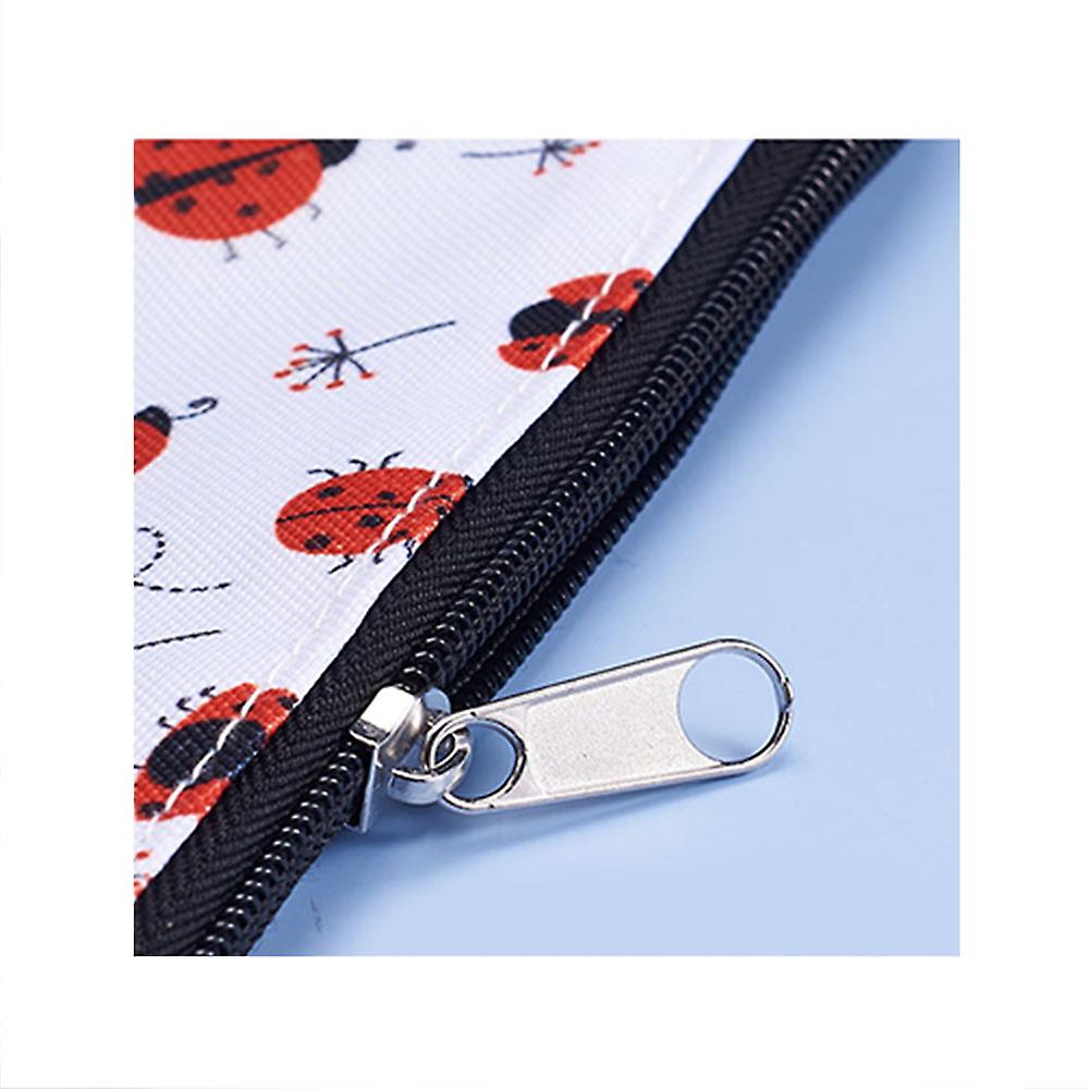 Ladybug Book Sleeve With Zipper ， Book Covers For Paperbacks