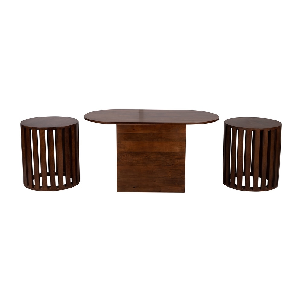 Sagebrook Home Wood  Set Of 3 18X20/43X22\