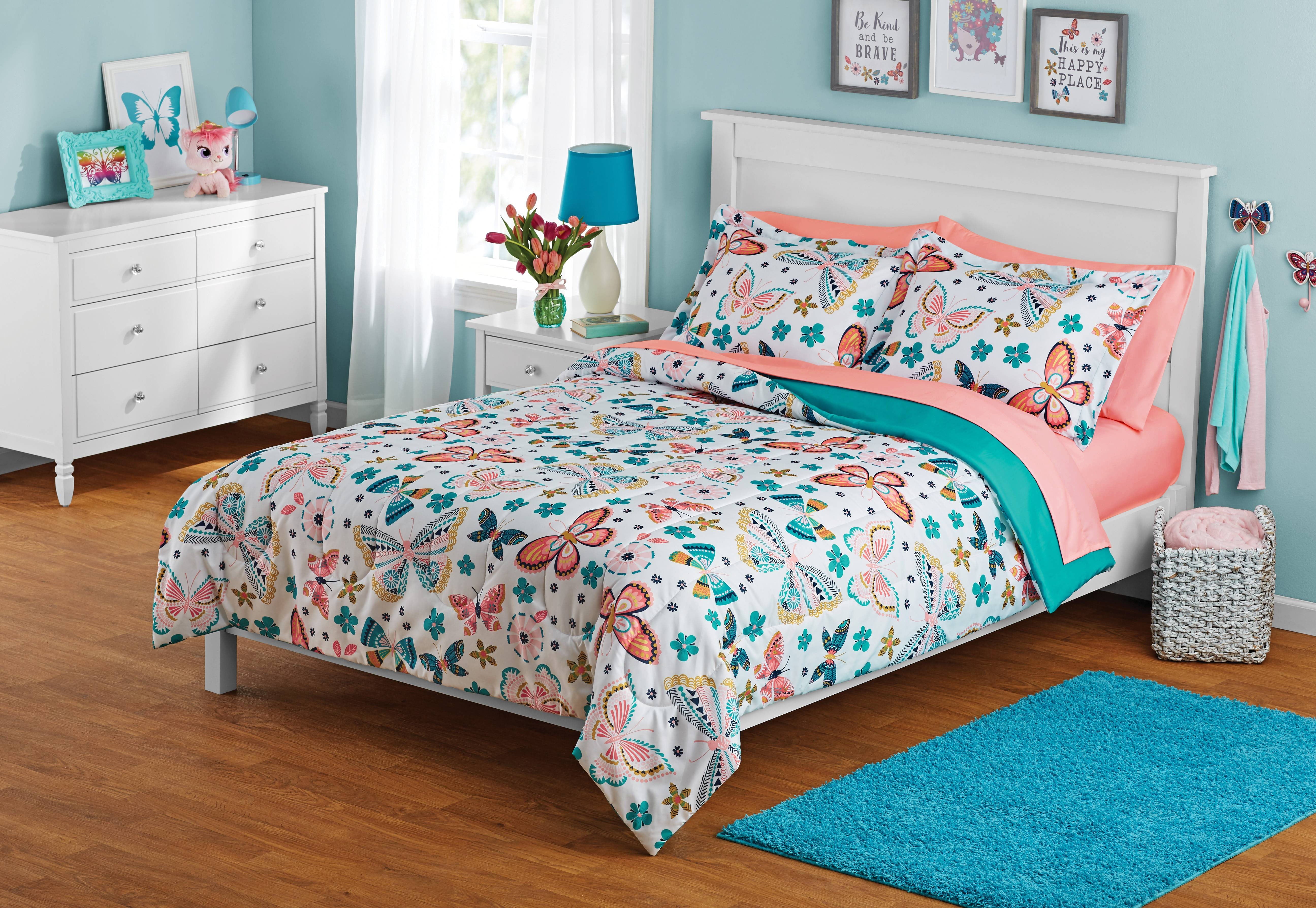 Your Zone Butterfly Bed in a Bag Coordinating Bedding Set