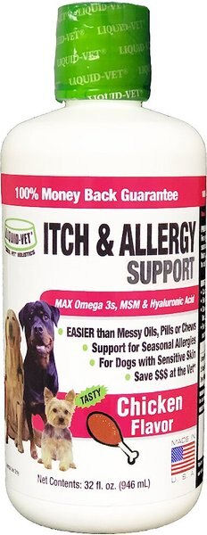 Liquid-Vet Itch and Allergy Support Chicken Flavor Dog Supplement