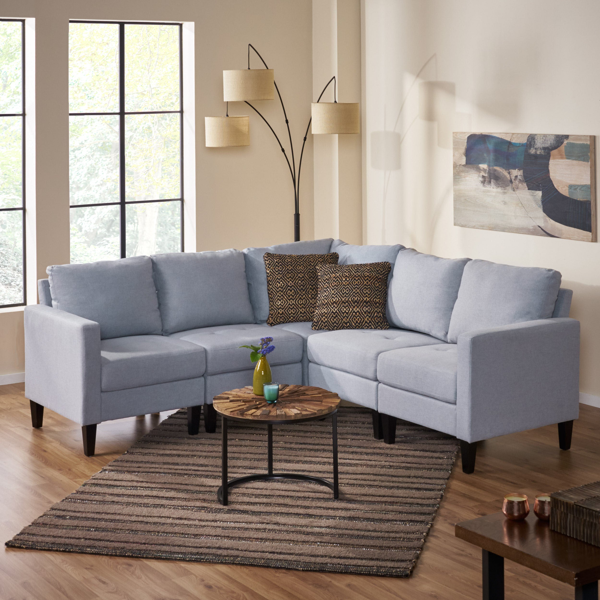 Bridger Fabric Sectional Couch