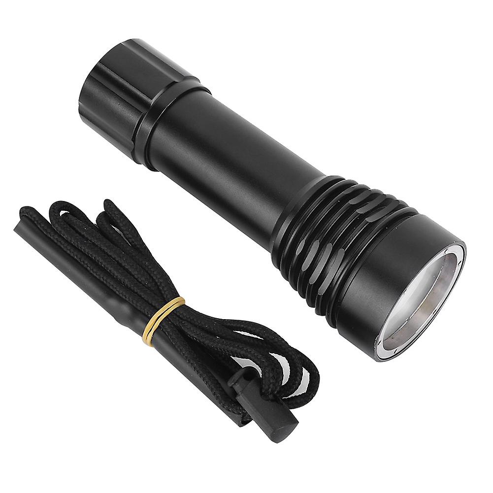 Outdoor Waterproof Diving Led Torch Flashlight Highlight Fill Light For Camping Climbing 80m Underwater Useq14