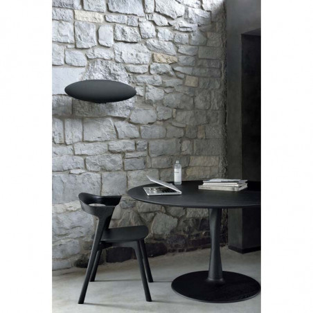 Table ronde 127x127x76 cm noir vernis Torsion Ethnicraft - Mobilier intérieur - Mobilier - GRIIN