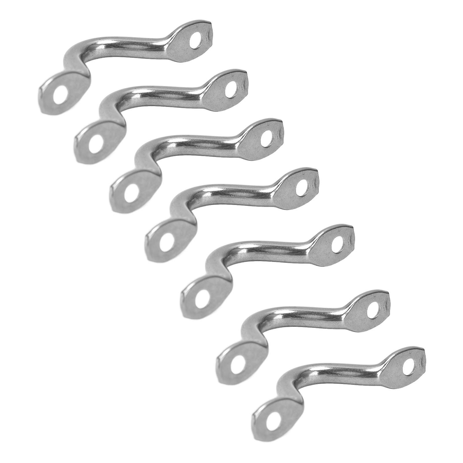 10pcs Marine Eye Straps 316 Stainless Steel Boat Top Pad Eyes Deck Loops For 1/163/8in Rope