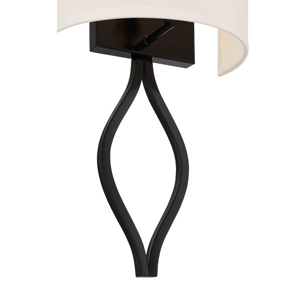 High Black Half Moon Wall Sconce