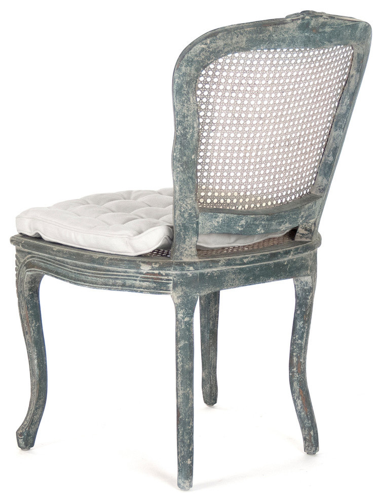 Annette Chair Distressed Blue   Farmhouse   Dining Chairs   by Zentique  Inc.  Houzz