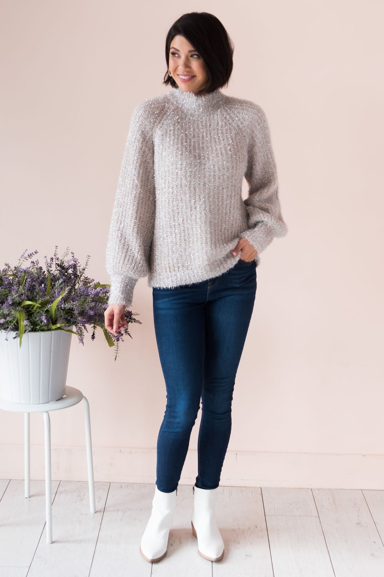 Sweet Beginnings Modest Sweater