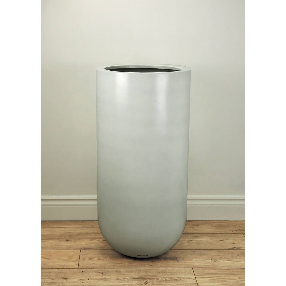 Round Bottom Planter in White Matte Finish 36\