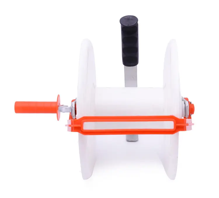 High strength electric fence reel winder for farms and pastures