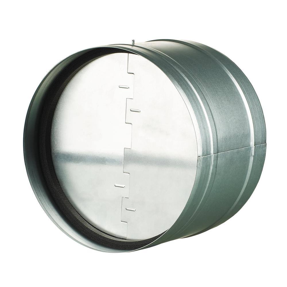 VENTS-US 8 in. Galvanized Back-Draft Damper with Rubber Seal KOM 200 U