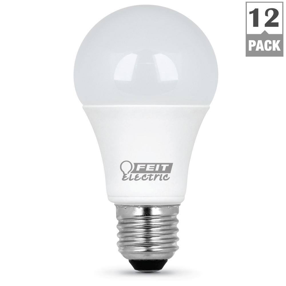 Feit Electric 75W Equivalent Daylight (5000K) A19 LED Light Bulb (12-Pack) A110085010KLED26