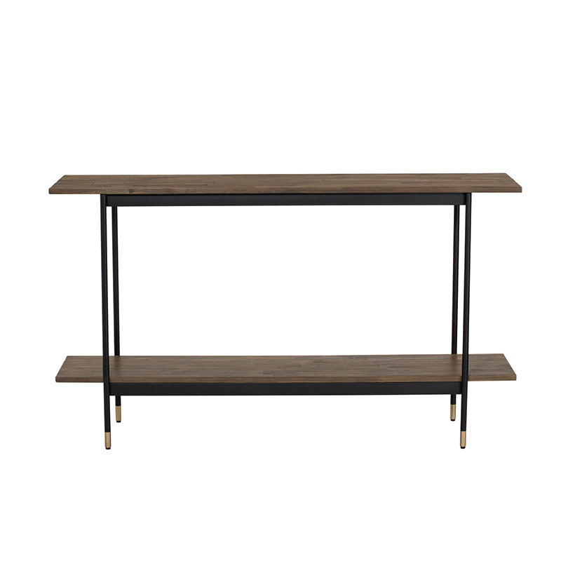 HAMILTON Console Table Solid Acacia Wood 140cm - Toffee