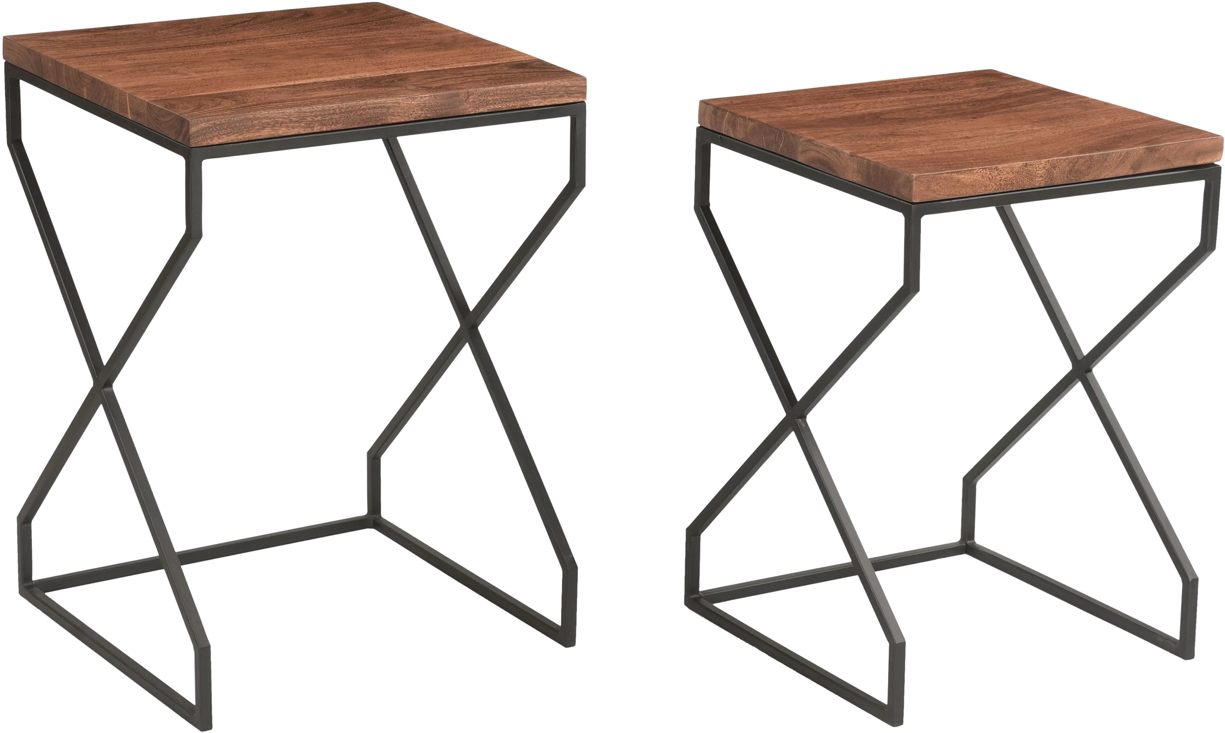 Mosley Brown Nesting Tables， Set of 2