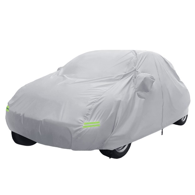 Unique Bargains Waterproof With Zipper Car Cover For Volkswagen New Beetle 98 19 Silver Tone