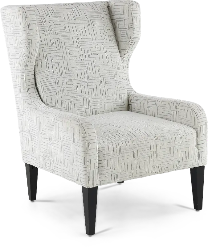 Pia Ivory White Accent Chair