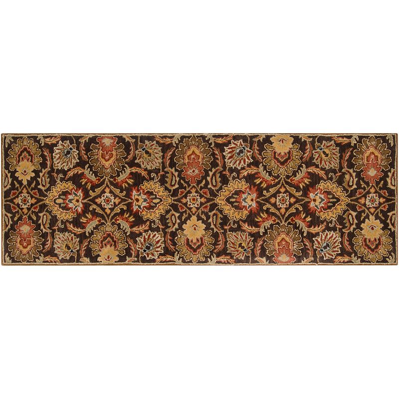 Decor 140 Caesar Black Floral Rug