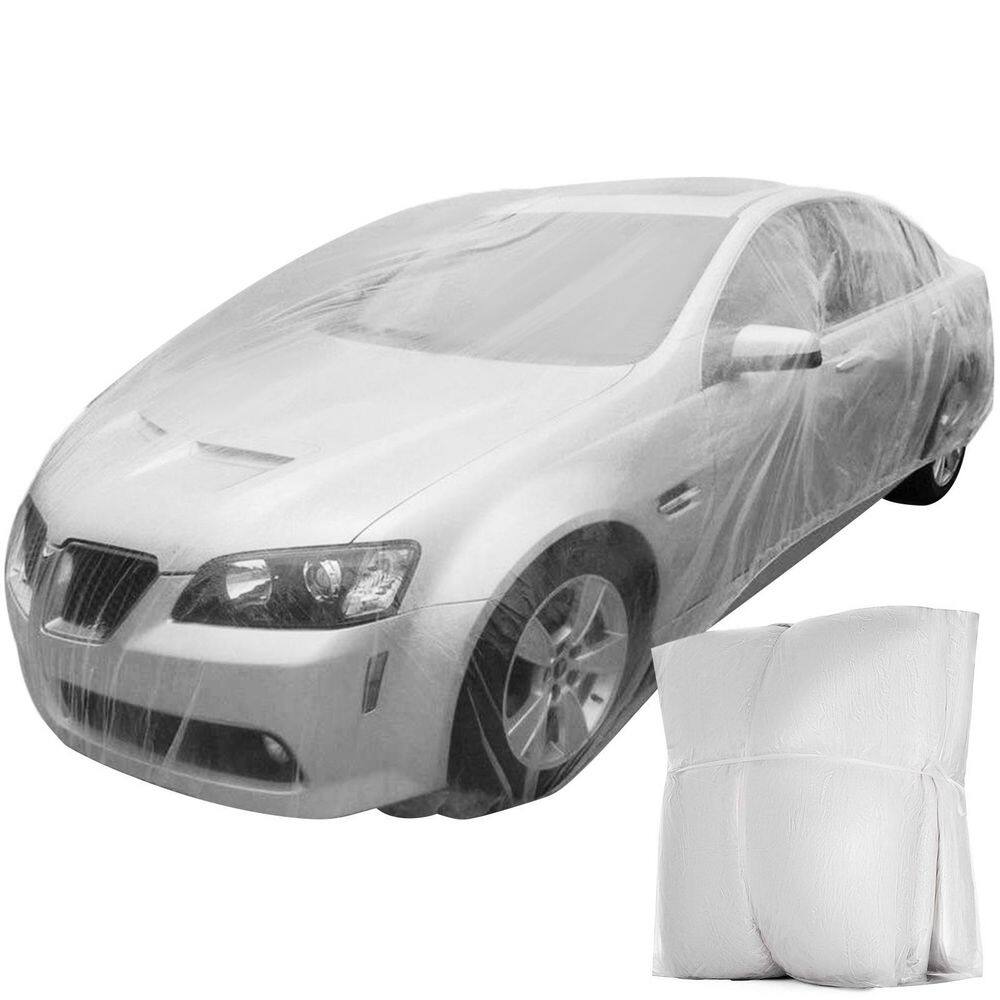 VEVOR Plastic 22 ft. x 12 ft. Car Cover Disposable Car Covers Universal Car Cover Waterproof Dust-Proof Full Cover (10-Pieces) CY10BZSLCZ0000001V0