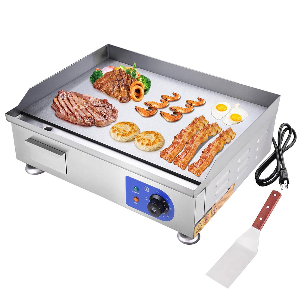 Yescom Electric Countertop Griddle Flat Grill 24in 2500W