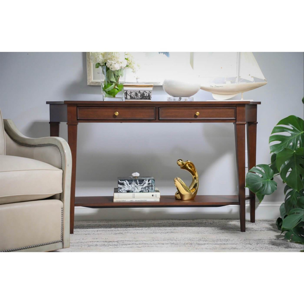 Classic Rustic Console Table   Transitional   Console Tables   by English Georgian America  Houzz