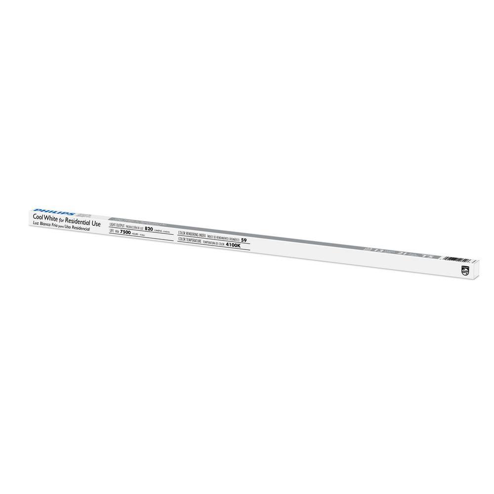 Philips 13-Watt 21 in. Linear T5 Fluorescent Tube Light Bulb Cool White (4100K) (1-Pack) 546499