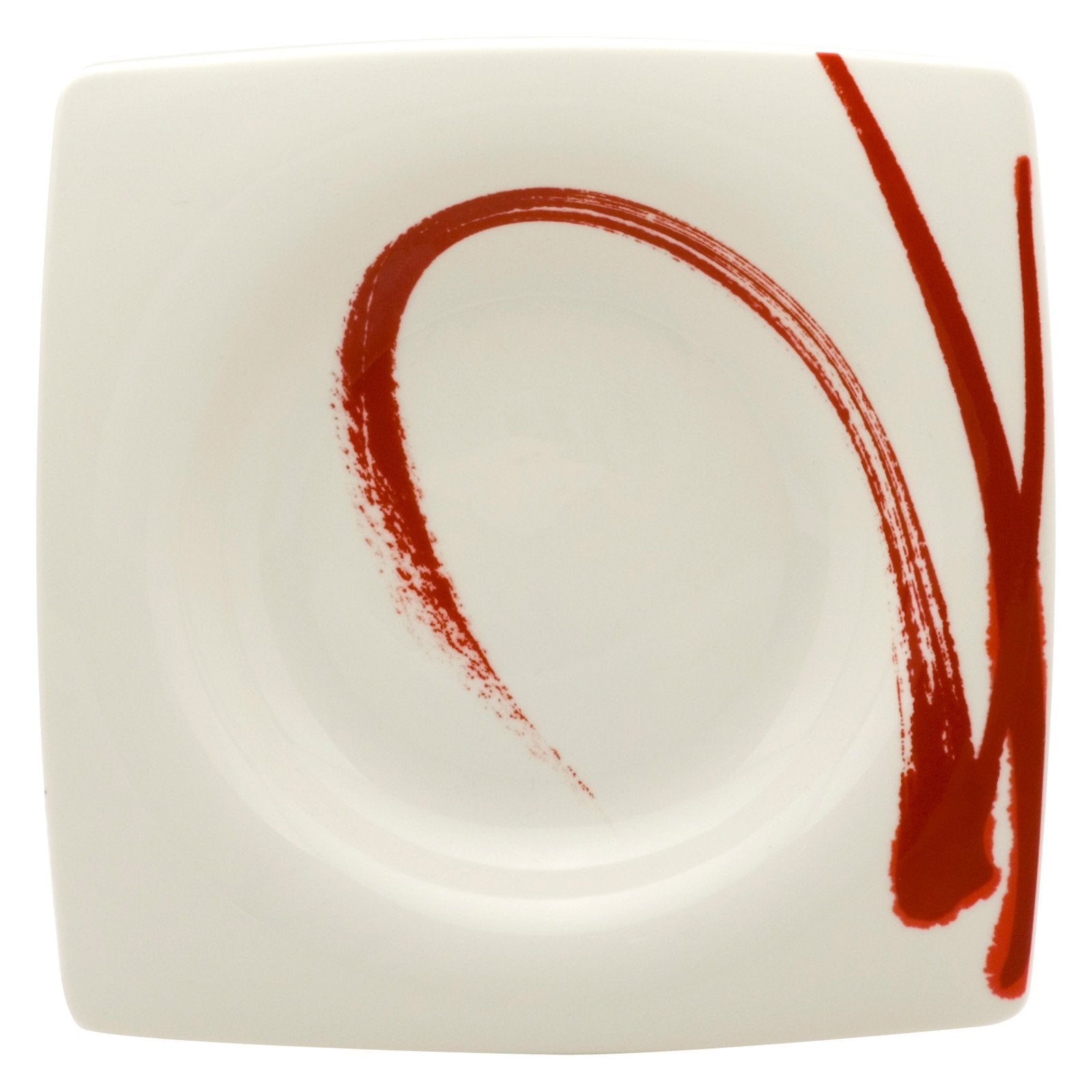 Red Vanilla Paint It Red 8.75 in. Square Soup Bowl - Set of 4