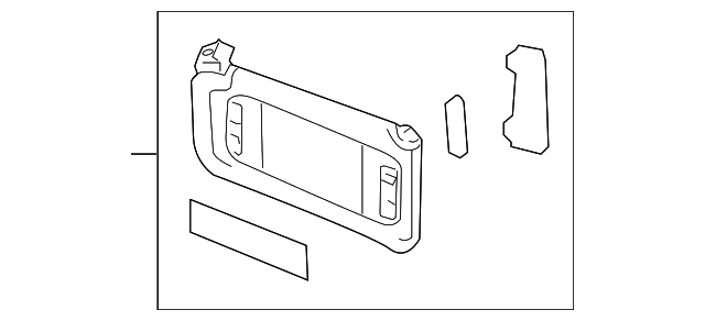 Genuine OE GM Sun-Visor - 22850306