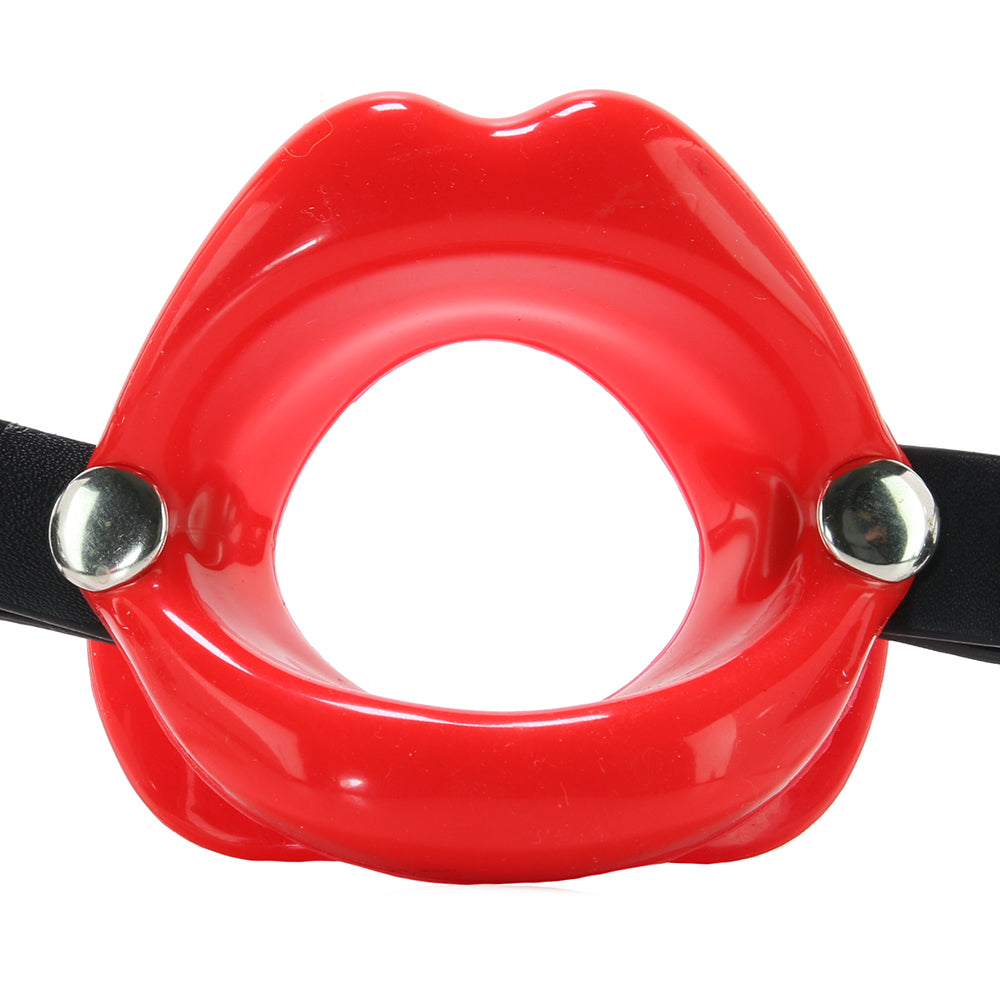 Silicone Lips Gag in Red